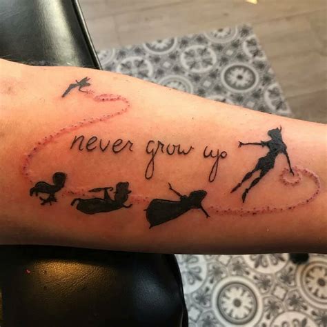 never grow up tattoo|40 Best Peter Pan Tattoo Ideas To Get Inked in 2022 .